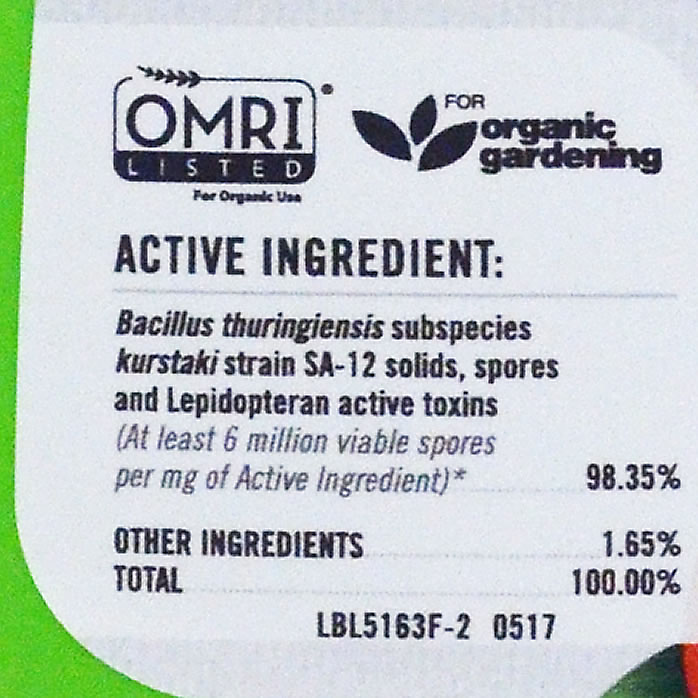 Safer Caterpillar Killer II Concentrate for Organic Use