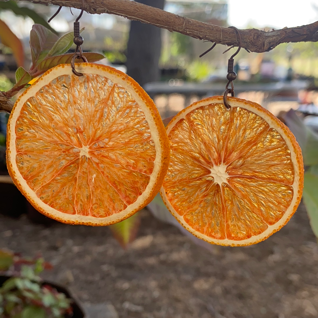 LOCAL ARTIST Features- Organic Citrus Earrings